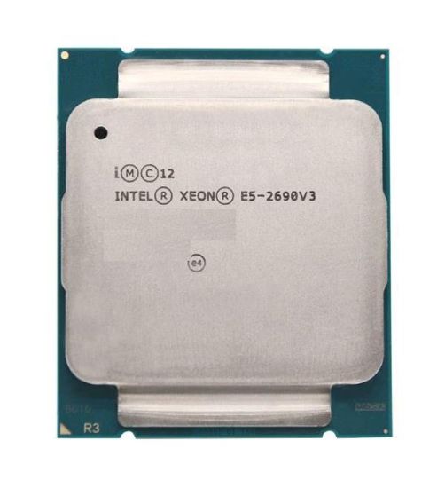 Picture of WWDKP Dell Intel Xeon 12 Core E5-2690V3 2.6GHz 30MB Cache 9.6GT/S QPI 22NM 135W Processor. New Bulk Pack.