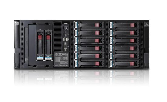 Picture of 654080-S01 HPE Proliant Dl370 G6 2 X Intel Xeon 6 Core E5649 2.53GHz Max Turbo Speed 2.93GHz L3 Cache 12MB RAM 8GB No HDD DVD RW Ati Es1000 4 X Gigabit Ethernet 4u Rack Mountable Server. Refurbished.