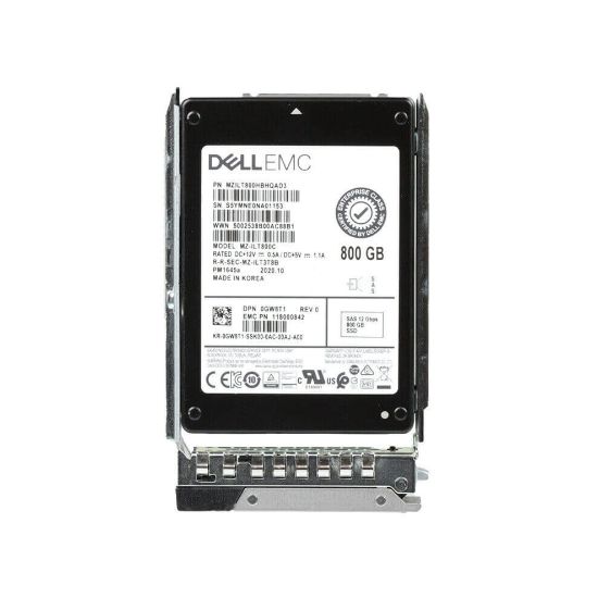 Picture of 400-AZIC Dell 800GB SAS 12GBPS Mixed Use Tlc Sff 2.5 Inch Emc 14g SSD | Refurbished