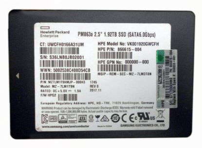Picture of 877760-B21 HPE 1.92TB SATA-6GBPS 3.5inch LFF Read Intensive SCC Gen9 Gen10 SSD | Refurbished