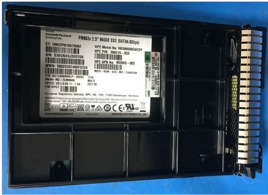 Picture of 882143-001 HPE 960GB SATA 6GBPS 2.5inch SFF SC Read Intensive SSD | Refurbished