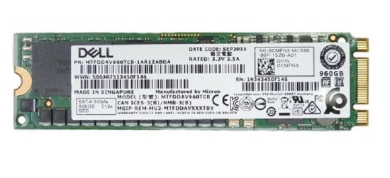 Picture of CMFN3 Dell 960GB SATA 6GBPS M.2 2280 Tlc Enterprise Class SSD | Refurbished