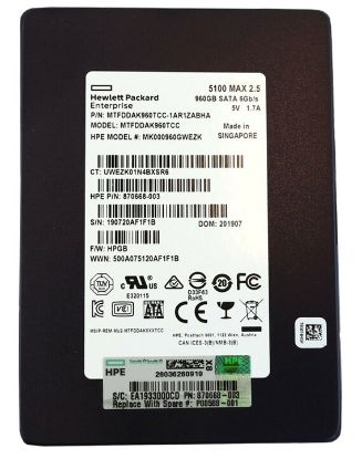 Picture of Micron MTFDDAK960TCC 960GB SATA 6GBPS 2.5inch Internal SSD | New Bulk Pack