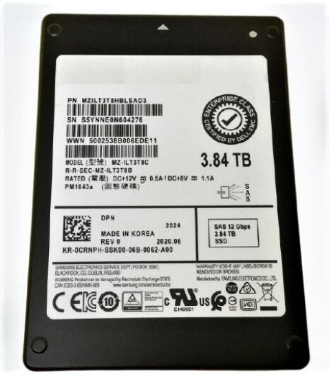 Picture of MZ-ILT3T8C Dell 3.84 TB SAS 12GBPS 2.5inch Read Intensive TLC Enterprise SSD | Refurbished