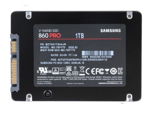 Picture of MZ7KH1T0HAJR Samsung 860 PRO Series 1TB SATA 6GBPS 2.5inch MLC Internal SSD | Refurbished