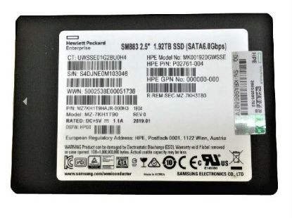 Picture of MZ7KH1T9HAJR-000H3 Samsung 1.92TB SATA 6GBPS Enterprise SSD | Refurbished