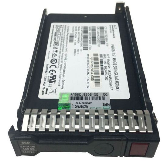 Picture of P04560-B21 HPE 480GB SATA-6GBPS SC Read Intensive 2.5inch SFF MLC SSD | Refurbished