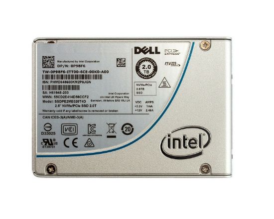 Picture of P98F6 Dell 2TB PCI-Express NVME Internal SSD | Refurbished