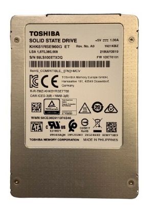 Picture of SDFGE85DAB01 Toshiba 1.92TB SAS 12GBPS 2.5inch Read Intensive Flash 3D Internal SSD | Brand New 3 Years Warranty