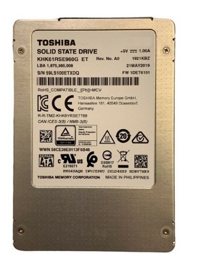 Picture of SDFGE85DAB01 Toshiba 1.92TB SAS 12GBPS 2.5inch Read Intensive Flash 3D Internal SSD | Brand New 3 Years Warranty