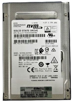 Picture of SDFPF84CAB01 Toshiba 3.84TB PCI-E Nvme 2.5inch Cd5 Series 3.1x4 Bics Flash TLC Internal SSD | Refurbished