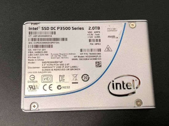 Picture of VO2000KEFJD HPE 2TB PCI-E Read Intensive SFF 2.5-inch SC SSD | Refurbished