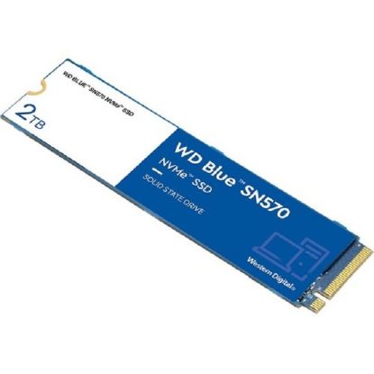 Picture of Western Digital WDS200T3B0C 2TB WD Blue SN570 NVME 4.0 X4 M.2 2280 PCIE Internal Solid State Drive | New Bulk Pack