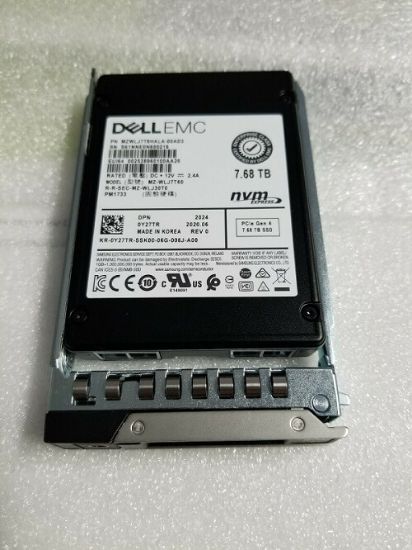 Picture of Y27TR Dell 7.68TB Pci Express Gen4 Nvme Read Intensive Enterprise Internal SSD | Refurbished