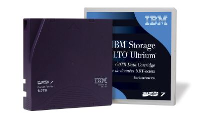 Picture of ​38L7302 IBM LTO Ultrium 7 6TB/15TB Re-Writable Data Cartridge. New Bulk Pack.