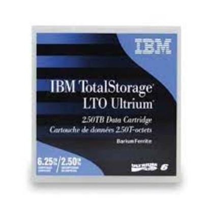 Picture of 00V7594L IBM 20/PK LTO Ultrium-6 2.5TB/6.25TB Barium Ferrite Library Pack Cartridge Tape Drive | New Bulk Pack