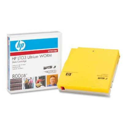 Picture of C7973W HP LTO-3 Ultrium Worm 400/800GB 680m DATA Cartridge. Refurbished.