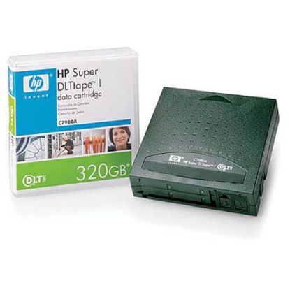 Picture of C7980A HP 160/320GB Super DLT Tape Cartridge. Refurbished.