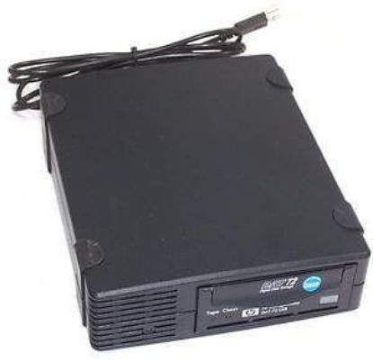 Picture of DW027A HP Storageworks 36/72GB DAT72 USB External Tape Drive. Refurbished