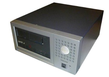 Picture of T70PF Dell 800/1600GB LTO-4 SAS PV110T External Tape Drive. Refurbished.