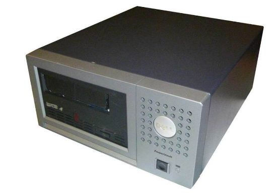 Picture of T70PF Dell 800/1600GB LTO-4 SAS PV110T External Tape Drive. Refurbished.