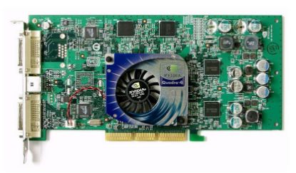Picture of 308961-003 HP Nvidia Quadro4 980XGL AGP 128MB DDR Dual DVI Video Graphics Card | Refurbished