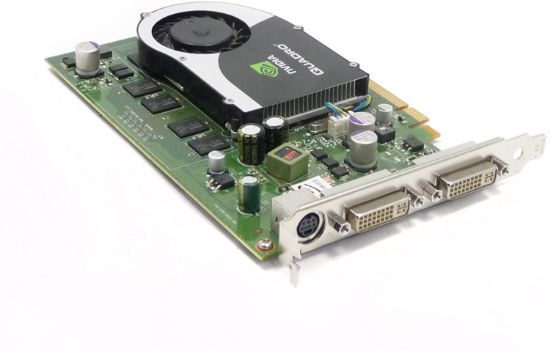 Picture of 456135-001 HP Nvidia Quadro PCI-E X16 512MB DDR2 SDRAM Dual DVI Graphics Card | Refurbished