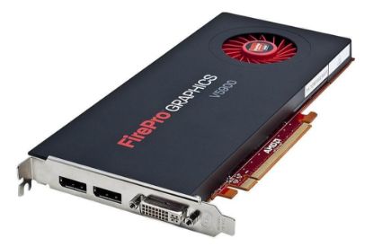 Picture of 5DRVJ Dell ATI Fire Pro V5900 2GB PCIE X16 2.1 GDDR5 DVI Dual Display Graphics Card For Workstation. Refurbished.