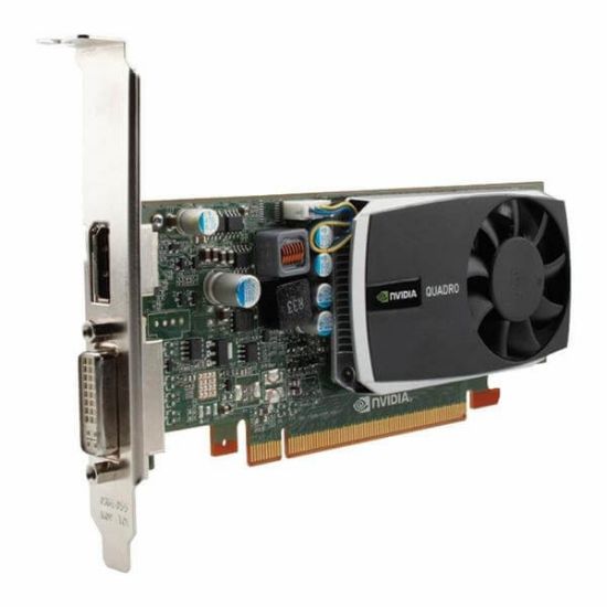Picture of 616074-001 HP Nvidia Quadro 600 1GB GDDR3 SD RAM PCI Express 2.0 X16 Low Profile Graphics Card For Workstation. Refurbished.