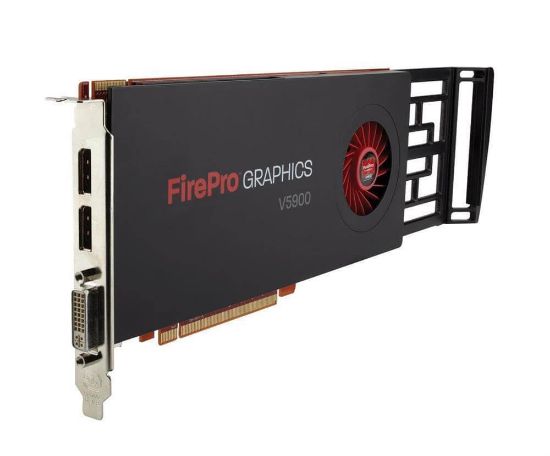 Picture of 653328-001 HP ATI Fire Pro V5900 2GB GDDR5 PCI Express X16 Graphics Card. New Bulk Pack.