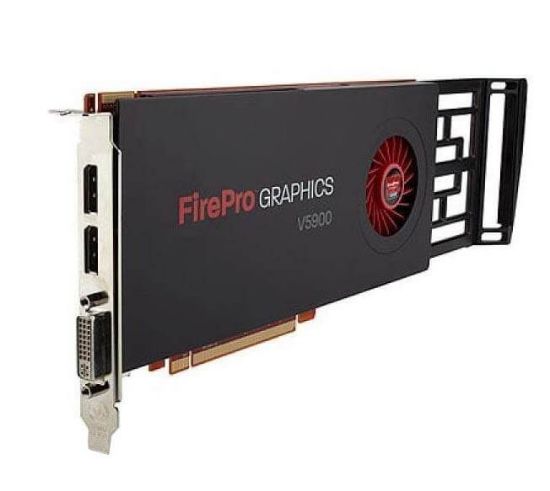 Picture of 654595-001 HP AMD Fire Pro V5900 2GB PCI Express X16 Generation 2.0 Graphics Card For Workstation. Refurbished.