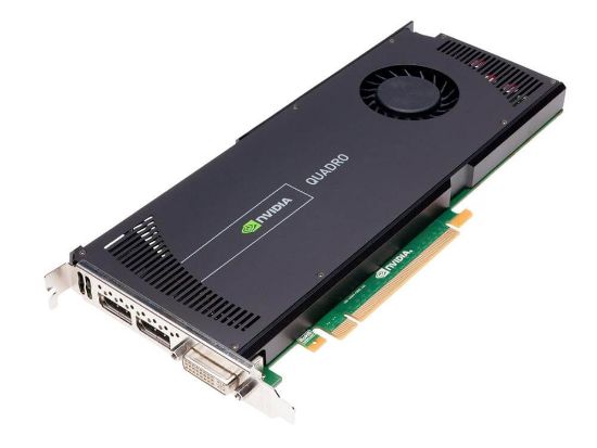 Picture of 655079-001 HP Nvidia Quadro 4000M PCIE X16 2GB GDDR5 Memory 256 Bit Wide Interface Graphics Card Max Power Consumption Of 100 Watt Graphics Card. New Bulk Pack.