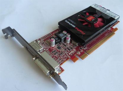 Picture of 677893-002 HP AMD Fire Pro V3900 PCIE 2.1 X16 1GB GDDR5 Graphics Card. Refurbished.