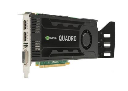 Picture of 700104-001 HP Nvidia Quadro K4000 PCI Express X16 3GB GDDR5 SDRAM Video Card. Refurbished.