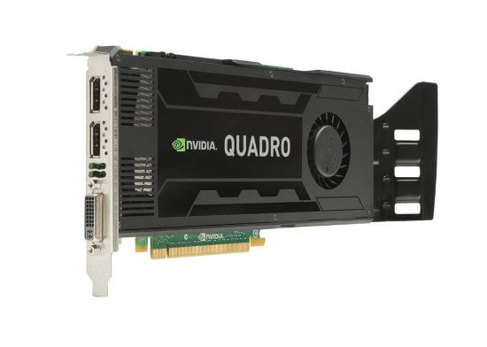 Picture of 700104-001 HP Nvidia Quadro K4000 PCI Express X16 3GB GDDR5 SDRAM Video Card. Refurbished.