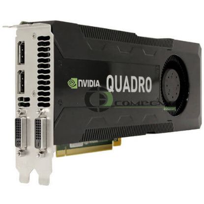 Picture of C2J95AT HP Nvidia Quadro K5000 GDDR5 SD RAM PCI Express 2.0 X16 Dual DVI 4GB Grpahics Card. New Bulk Pack.