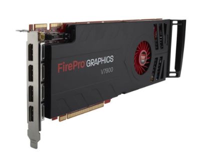 Picture of LS987AV HP AMD Firepro V7900 2GB 4 Port High Speed GDDR5 PCIE Quad Graphics. New Bulk Pack.