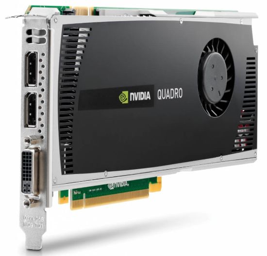 Picture of WS095AA HP Quadro 4000 Graphic Card 2 GB GDDR5 SDRAM PCI Express 2.0X16 Quadro 4000 2GB Graphics. Refurbished.